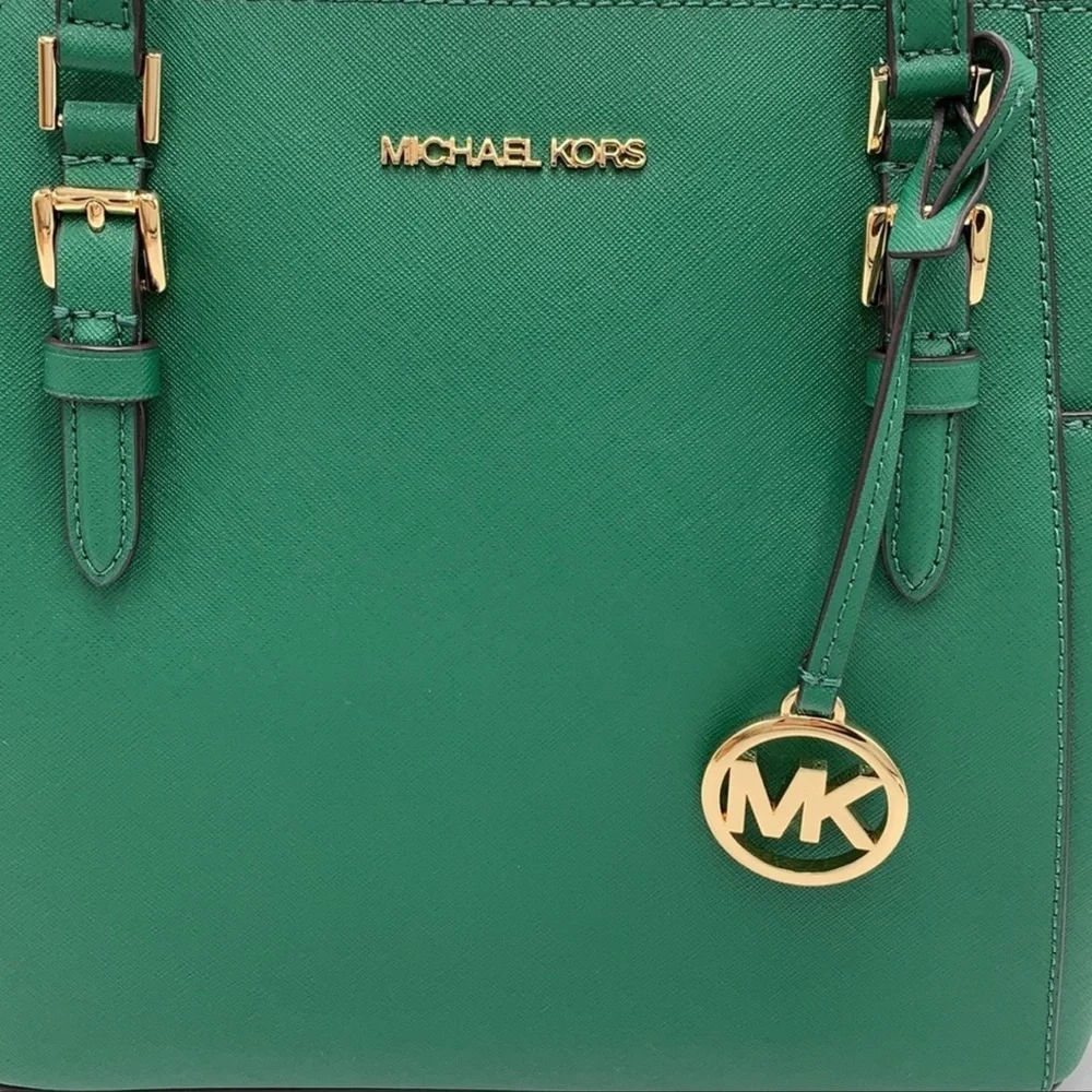 MICHAEL KORS Charlotte Large Leather Top-Zip Tote
Palmetto Green - Picture 13 of 16